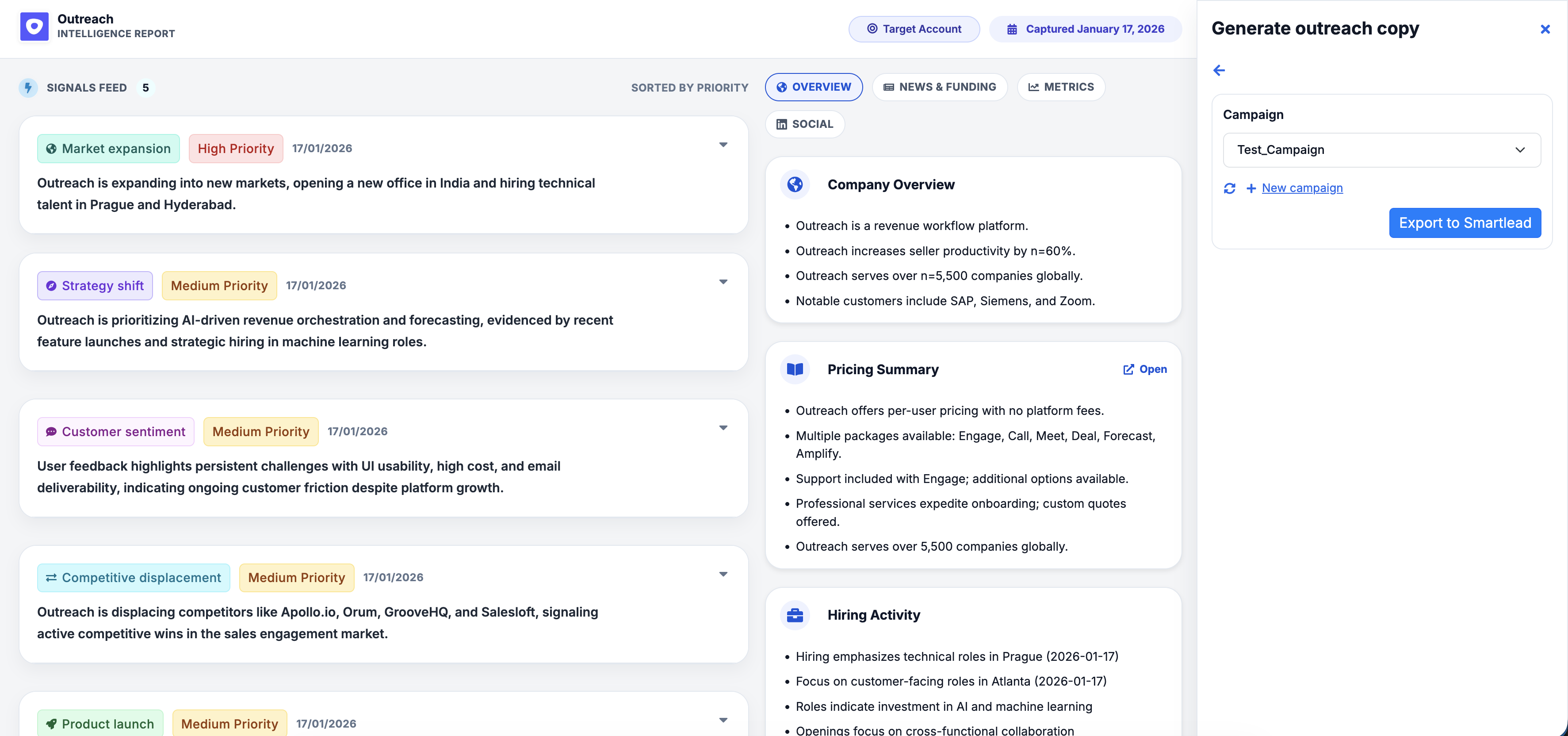 Connect Smartlead in minutes.